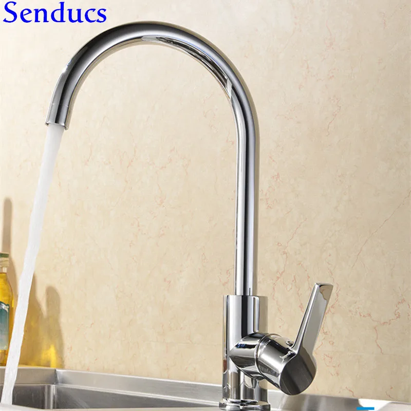 Senducs Brass Kitchen Faucet 360 Degree Rotation Hot Cold Kitchen Sink Faucet Quality Polished Chrome Kitchen Sink Mixer Tap
Senducs Brass Kitchen Faucet 360 Degree Rotation Hot Cold Kitchen Sink Faucet Quality Polished Chrome Kitchen Sink Mixer Tap