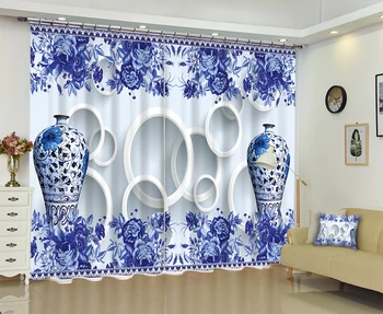Customized Blue Chinese Luxury 3D Blackout Window Curtain Drapes For Living room Bed room Hotel Wall Tapestry Cortinas
Customized Blue Chinese Luxury 3D Blackout Window Curtain Drapes For Living room Bed room Hotel Wall Tapestry Cortinas