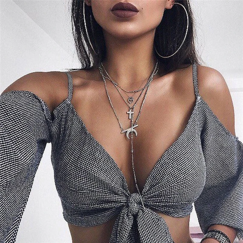 Sexy Women Blouses Hot Sale Women Cold Shoulder Long Sleeve Blouse Female Shirts New Ladies V Neck Blouse Shirt Plaid Crop Tops
Sexy Women Blouses Hot Sale Women Cold Shoulder Long Sleeve Blouse Female Shirts New Ladies V Neck Blouse Shirt Plaid Crop Tops
