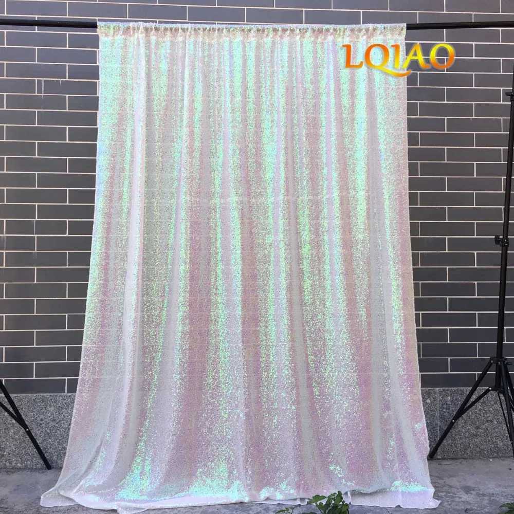 2018 Perfectly 4x8FT Iridescent White Sequin Fabric Background Photo booth Backdrop Wedding Curtain For Christmas/Wedding Decor
2018 Perfectly 4x8FT Iridescent White Sequin Fabric Background Photo booth Backdrop Wedding Curtain For Christmas/Wedding Decor