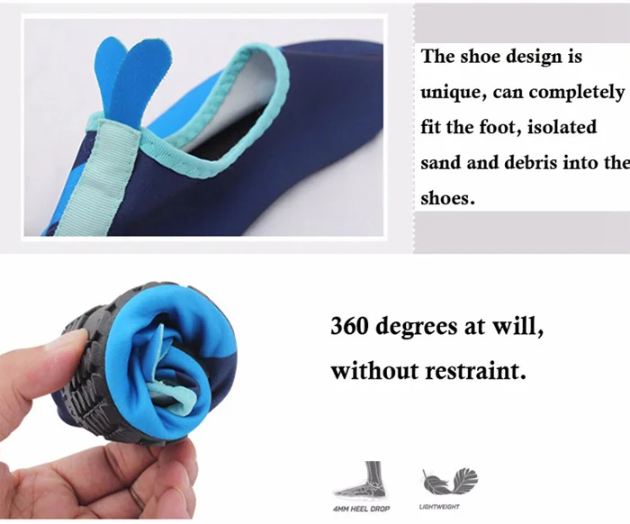 Summer Children Water Shoes Breathable Quick Dry Swimming Fins Aqua Socks Wetsuit Prevent Scratche Warming Slip-on Beach Schuhe (14)