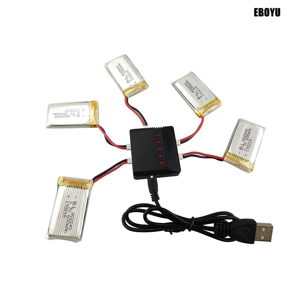 5pcs * 3.7V 600mAh 25c Lipo Battery+1 to 5 Balance Charger for Syma X5C X5C-1 X5A X5 X5SC X5SW H5C V931 RC Quadcopter Drone Toy
5pcs * 3.7V 600mAh 25c Lipo Battery+1 to 5 Balance Charger for Syma X5C X5C-1 X5A X5 X5SC X5SW H5C V931 RC Quadcopter Drone Toy