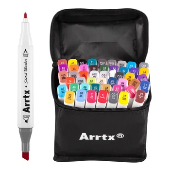 Arrtx Markers Pen Set 36/48 Color Animation Sketch Marker Dual Head Drawing Art Brush Pens Alcohol Based Drawing Pens
Arrtx Markers Pen Set 36/48 Color Animation Sketch Marker Dual Head Drawing Art Brush Pens Alcohol Based Drawing Pens