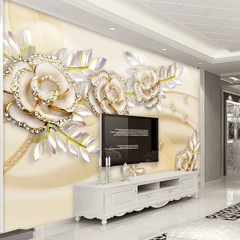 Custom Mural Wallpaper For Walls 3D Fashion European Style Golden Rose Leaves Bedroom Living Room TV Background Photo Wallpaper
Custom Mural Wallpaper For Walls 3D Fashion European Style Golden Rose Leaves Bedroom Living Room TV Background Photo Wallpaper