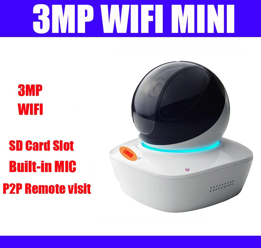 IPC-A35 IP camera wifi 3MP baby monitor Built-in Mic & Speaker HD IP Camera PT Wi-Fi wireless SD Card Slot Network Camera logo
IPC-A35 IP camera wifi 3MP baby monitor Built-in Mic & Speaker HD IP Camera PT Wi-Fi wireless SD Card Slot Network Camera logo