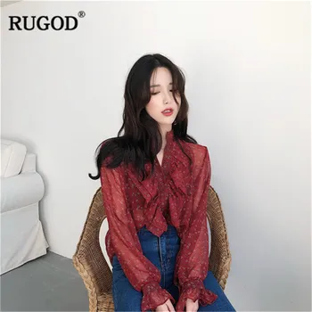 RUGOD 2019 Summer Women Red BlouseFflare Sleeve O-neck Printing Chiffon BlouseCasual Lady рубашка
RUGOD 2019 Summer Women Red BlouseFflare Sleeve O-neck Printing Chiffon BlouseCasual Lady рубашка