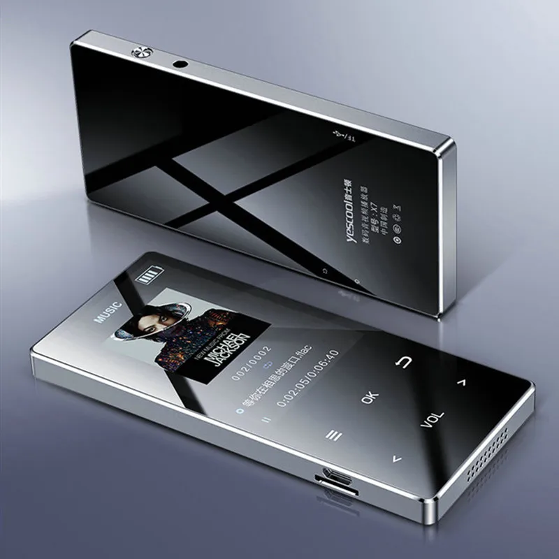 Yescool MP3 плеер с bluetooth и Динамик 2 4 Экран сенсорные клавиши Hi Fi fm радио мини