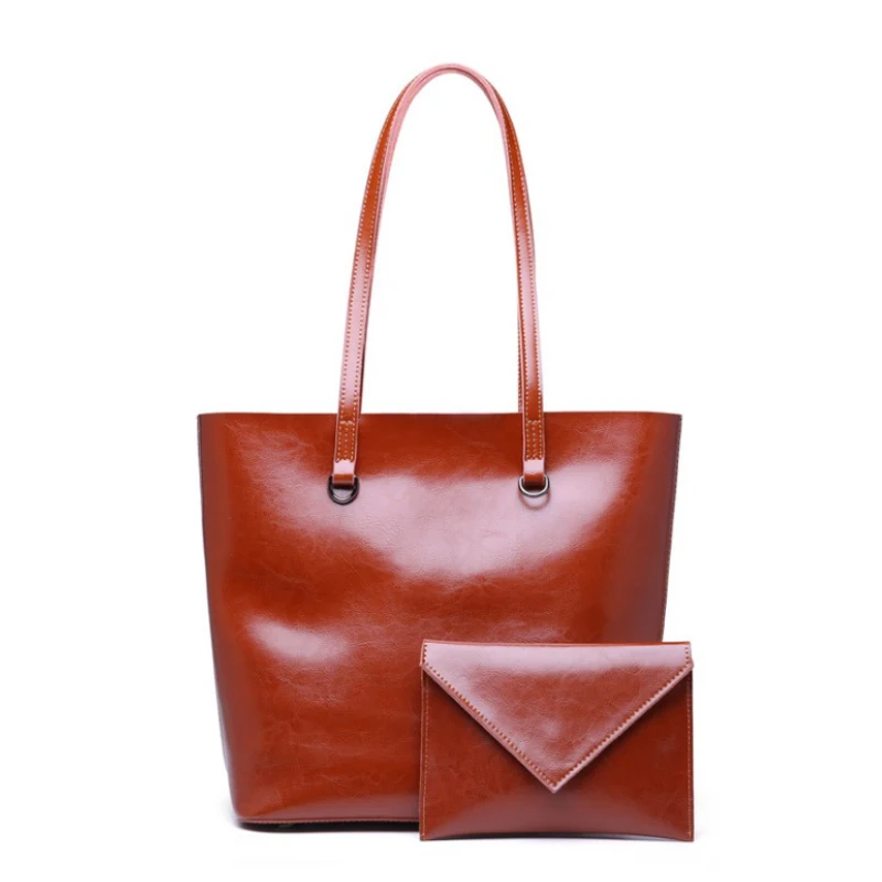 New 2019 Genuine leather women handbag bucket bag fashion Solid color large capacity single shoulder mother bag
New 2019 Genuine leather women handbag bucket bag fashion Solid color large capacity single shoulder mother bag
