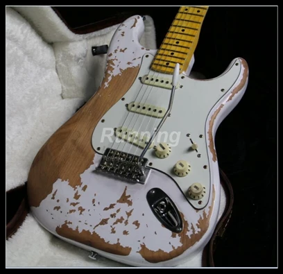 Relic Electric Guitar Brass Saddles Nitrolacquer Stain Finish Heavy Relic 100% Handmade ASH Body Vintage Tuner white
Relic Electric Guitar Brass Saddles Nitrolacquer Stain Finish Heavy Relic 100% Handmade ASH Body Vintage Tuner white