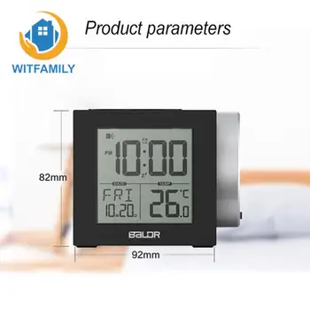 Electronic watch LED thermometer projection alarm clock Digital Projection Alarm Clock watch table bedside bedroom despertador
Electronic watch LED thermometer projection alarm clock Digital Projection Alarm Clock watch table bedside bedroom despertador