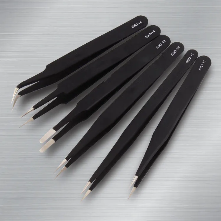 1 pcs Stainless steel precision esd anti-static tweezers pointed elbow can be customized tools
1 pcs Stainless steel precision esd anti-static tweezers pointed elbow can be customized tools
