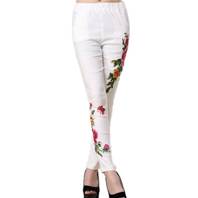 Autumn Cotton Embroidery Pants Women Quality Casual Leggings 4XL Plus Size Bottom Clothes Harajuku Black White Ladies Trousers
Autumn Cotton Embroidery Pants Women Quality Casual Leggings 4XL Plus Size Bottom Clothes Harajuku Black White Ladies Trousers