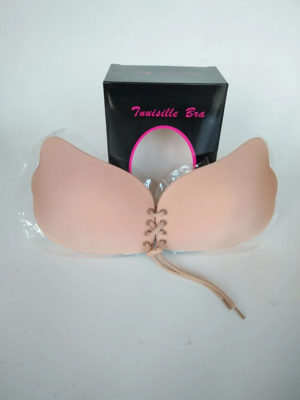 MUKATU Invisible Bra Seamless Sticky Adhesive Strapless Bra Backless Bralette Silicone Fly bra Bralett Push up Bras for Women 24