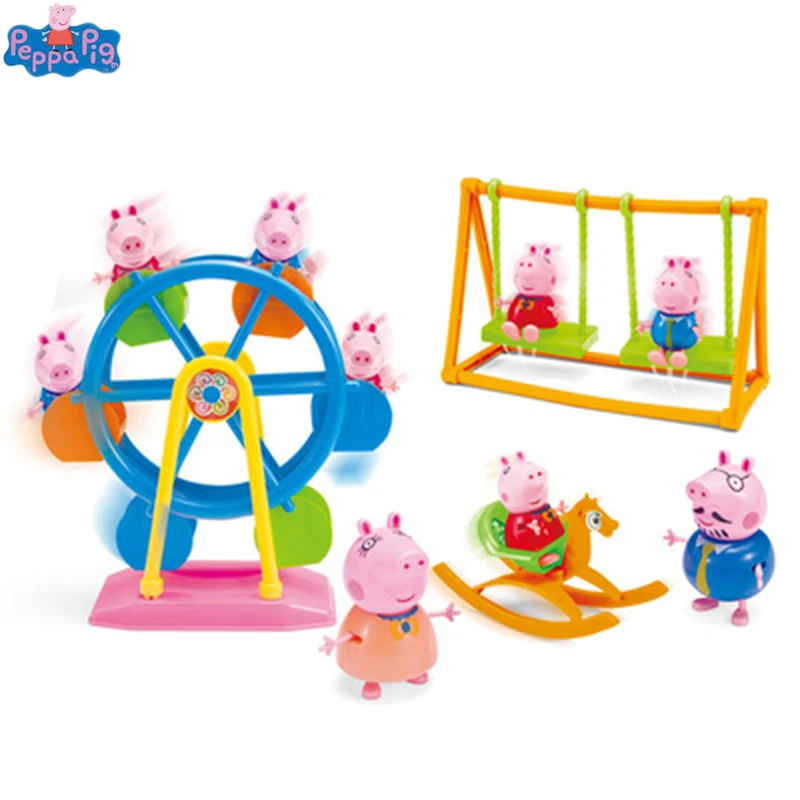 Peppa Pig Ferris Wheel George Family Toys Doll Peppapig Amusement Park DIY Play House Toy Action Figures Toys for Children Gifts
Peppa Pig Ferris Wheel George Family Toys Doll Peppapig Amusement Park DIY Play House Toy Action Figures Toys for Children Gifts