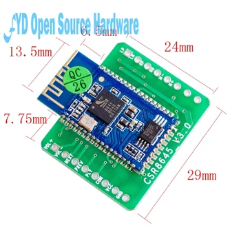 1pcs Bluetooth 4.0 CSR8645 Amplifier Board 5W+5W APT-X Stereo Receiver Amp Module
1pcs Bluetooth 4.0 CSR8645 Amplifier Board 5W+5W APT-X Stereo Receiver Amp Module