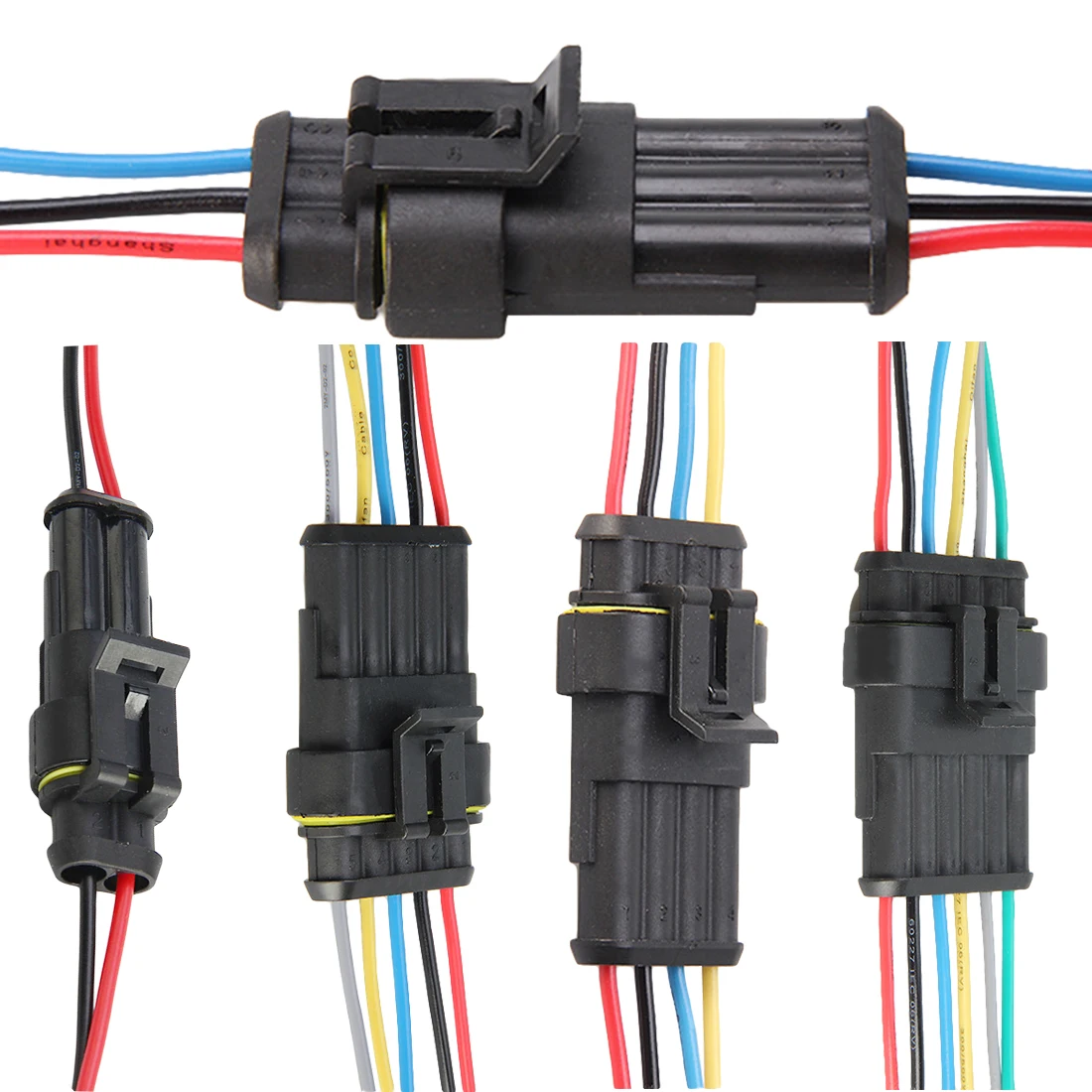 

1 Sets/lots 2/3/4/5/6 Pin Car Waterproof Electrical Connector Plug with Electrical Wire Cable Car auto truck wire Harness