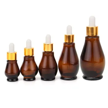 5pcs Gourd-shaped Amber Glass Dropper Bottle With Eye Pipette 10/20/30/50/100ml Aromatherapy Esstenial Oil Cosmetic Container
5pcs Gourd-shaped Amber Glass Dropper Bottle With Eye Pipette 10/20/30/50/100ml Aromatherapy Esstenial Oil Cosmetic Container