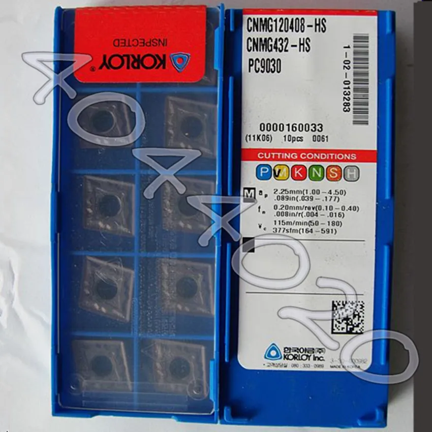 CNMG120408-HS PC9030 CNMG432-HS 10pcs/box KORLOY Carbide blade | Инструменты