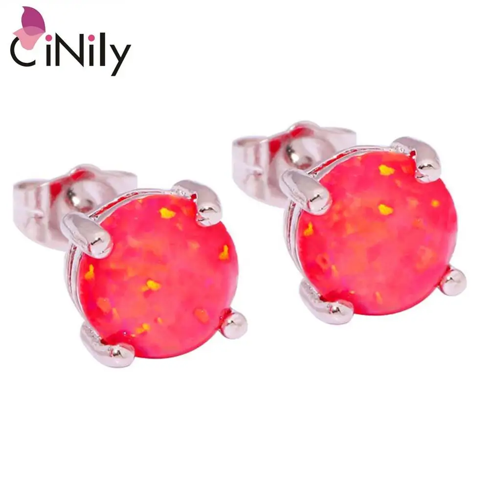 Hot Sell ! Beautiful Cute Simple Round Wholesale Jewelry Red Fire Opal 925 Silver Stamp Earrings 8mm OH1885
Hot Sell ! Beautiful Cute Simple Round Wholesale Jewelry Red Fire Opal 925 Silver Stamp Earrings 8mm OH1885