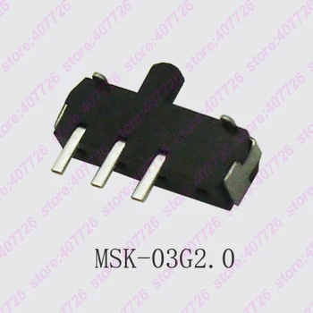 200PCS 3Pin Mini Slide Switch On-OFF Micro Toggle Switch H=2MM Miniature Horizontal Slide Switch SMD MSK-03G2.0
200PCS 3Pin Mini Slide Switch On-OFF Micro Toggle Switch H=2MM Miniature Horizontal Slide Switch SMD MSK-03G2.0