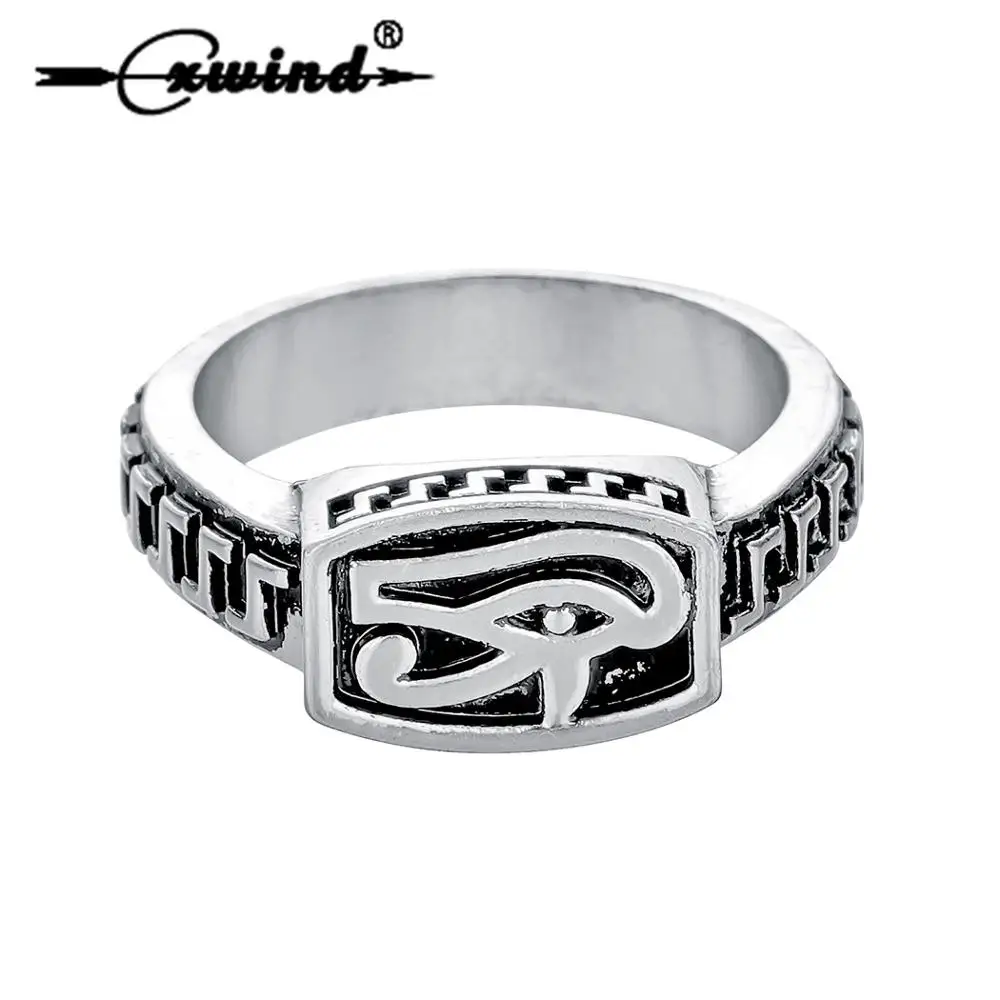 Cxwind Vintage Egyptian Eye of Horus Amulet Rings Egypt Pharaoh God Jewelry for Mens Women Punk Finger Ring Wholesale
Cxwind Vintage Egyptian Eye of Horus Amulet Rings Egypt Pharaoh God Jewelry for Mens Women Punk Finger Ring Wholesale