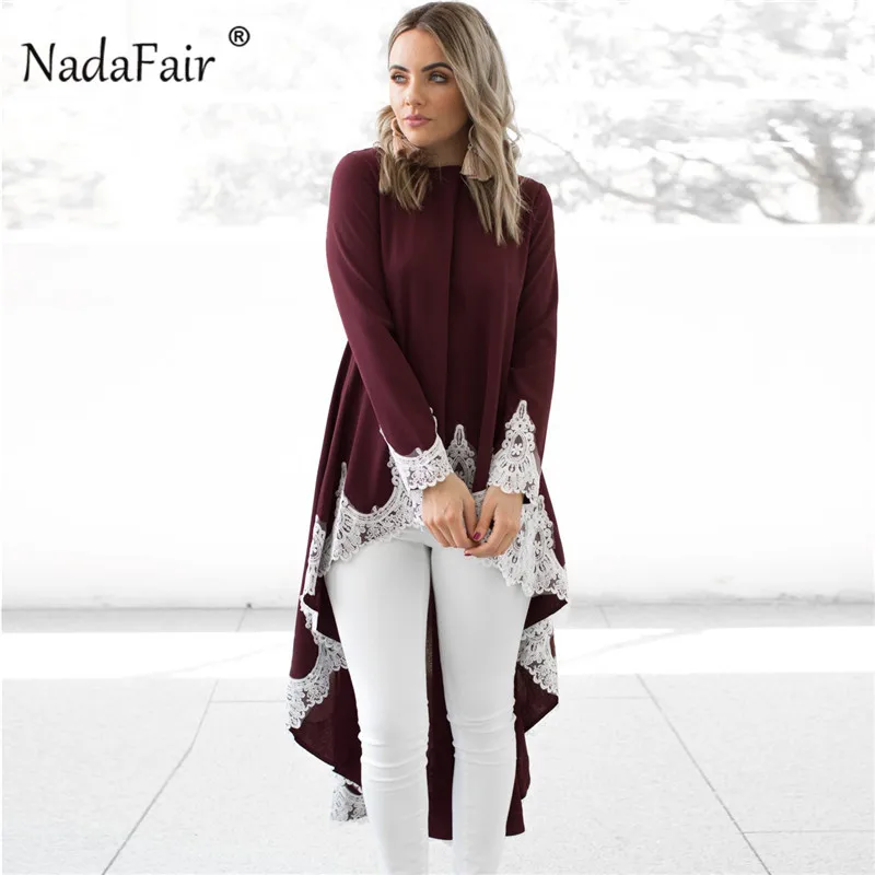 lace maxi Asymmetrical blouse8