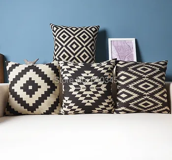 Free shipping Black Geometric Home Decor cushion Linen cotton pillow sofa cushions decorative Throw Pillow 45x45cm
Free shipping Black Geometric Home Decor cushion Linen cotton pillow sofa cushions decorative Throw Pillow 45x45cm