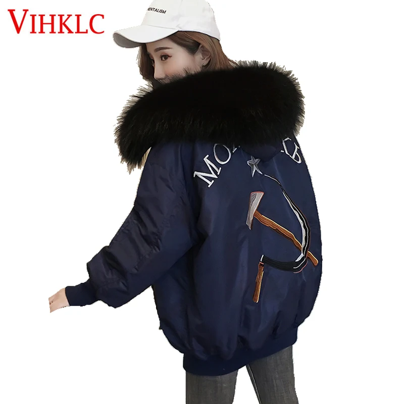 Warm Jacke Coat Women New Winter Collection 2017 High Quality Female Warm Loose Parka Collar Fur Collar Thick Hooded Coat H653
Warm Jacke Coat Women New Winter Collection 2017 High Quality Female Warm Loose Parka Collar Fur Collar Thick Hooded Coat H653