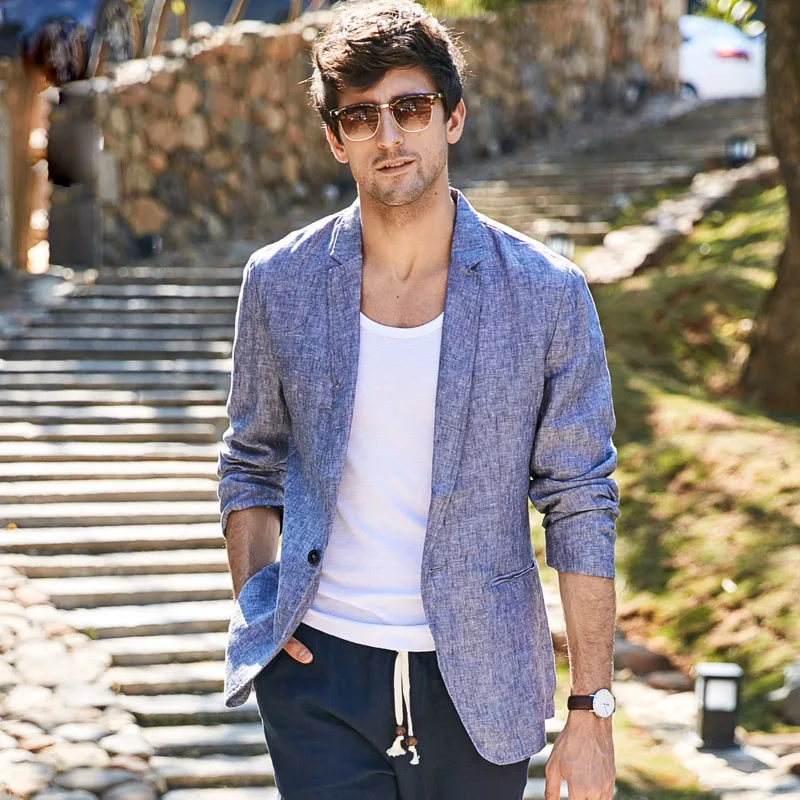 Single Button Big Size Suit Jacket Casual Long Sleeve Linen Balzers Slim Casual L-Xl Male Suits 2019 Autumn Ds504
Single Button Big Size Suit Jacket Casual Long Sleeve Linen Balzers Slim Casual L-Xl Male Suits 2019 Autumn Ds504