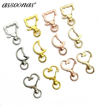 assoonas M276,cat moon heart Lobster buckle,Jewelry accessories,gold pendant bezel setting,keychain pendant,jewelry making
assoonas M276,cat moon heart Lobster buckle,Jewelry accessories,gold pendant bezel setting,keychain pendant,jewelry making