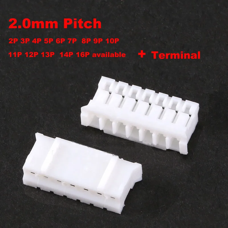 50pcs PH2.0 Male Connector Leads Header Housing 2.0mm Pitch Shell 2/3/4/5P/6/7/8/9/10/11/12/13/14/16 Pin +Terminal Available
50pcs PH2.0 Male Connector Leads Header Housing 2.0mm Pitch Shell 2/3/4/5P/6/7/8/9/10/11/12/13/14/16 Pin +Terminal Available