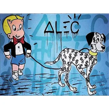 Handmade canvas pop art Alec Graffiti art Custom painting money on canvas wall urban pictures for living room street art
Handmade canvas pop art Alec Graffiti art Custom painting money on canvas wall urban pictures for living room street art