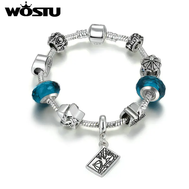 WOSTU High Quality "I Love Travel " Charm Bracelets For Women DIY Glass Beads Fashion European Silver Jewelry Gift XCH1915
WOSTU High Quality "I Love Travel " Charm Bracelets For Women DIY Glass Beads Fashion European Silver Jewelry Gift XCH1915