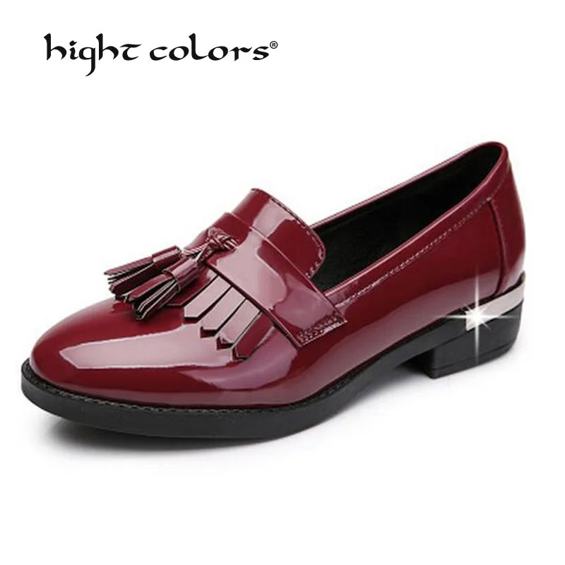 Spring Autumn 2019 Womens Tassels Loafers Soft Leather Slip on Women Flats Work Shoes Women Fringe Oxford Shoes for Women HM220
Spring Autumn 2019 Womens Tassels Loafers Soft Leather Slip on Women Flats Work Shoes Women Fringe Oxford Shoes for Women HM220