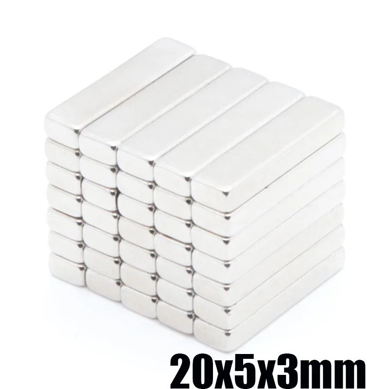 100pcs 20x5x3 mm N35 strong magnetic neodymium iron boron strong magnet 20X5X3mm rectangular strong magnet 20X5X3mm new products
100pcs 20x5x3 mm N35 strong magnetic neodymium iron boron strong magnet 20X5X3mm rectangular strong magnet 20X5X3mm new products