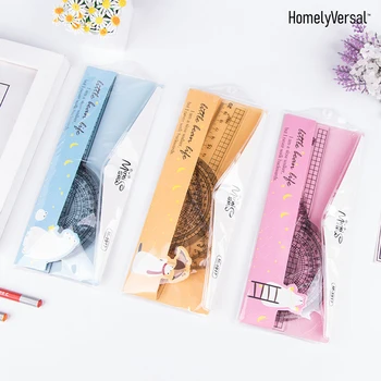 4 pcs/set New Straight Ruler Protractor Students Math Geometry Office Soft Plastic Triangle Ruler Set School Supplies
4 pcs/set New Straight Ruler Protractor Students Math Geometry Office Soft Plastic Triangle Ruler Set School Supplies