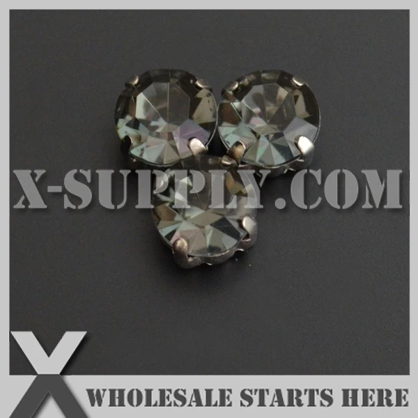 5mm Mounted #27 Black Diamond Round Pointed Acrylic Rhinestone Chaton in Silver NICKEL Sew on Setting for Shoe,Garment
5mm Mounted #27 Black Diamond Round Pointed Acrylic Rhinestone Chaton in Silver NICKEL Sew on Setting for Shoe,Garment