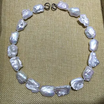 Rectangle shape NEW larger size Baroque irregular stely freshwater pearls statement necklace jewelry white nice for women party
Rectangle shape NEW larger size Baroque irregular stely freshwater pearls statement necklace jewelry white nice for women party