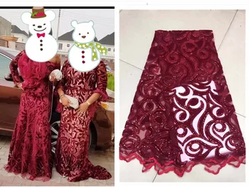 Nigerian French Lace Fabrics 2019 African sequins velvet Tulle Lace Fabric High Quality African Lace Wedding Fabric For Dres red
Nigerian French Lace Fabrics 2019 African sequins velvet Tulle Lace Fabric High Quality African Lace Wedding Fabric For Dres red