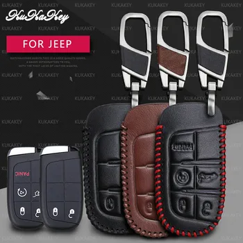 KUKAKEY Remote Smart Car Key Case For Jeep Wrangler Patriot Grand Cherokee Compass Liberty Leather Keychain Key Holder Cover
KUKAKEY Remote Smart Car Key Case For Jeep Wrangler Patriot Grand Cherokee Compass Liberty Leather Keychain Key Holder Cover