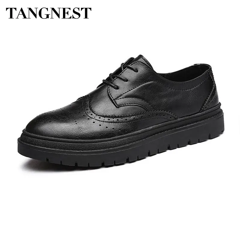 Tangnest British Style Men's Dress Shoes NEW 2018 Cow Split Leather Increasing Platform Flats Men Vintage Brogues Shoes XMP879
Tangnest British Style Men's Dress Shoes NEW 2018 Cow Split Leather Increasing Platform Flats Men Vintage Brogues Shoes XMP879