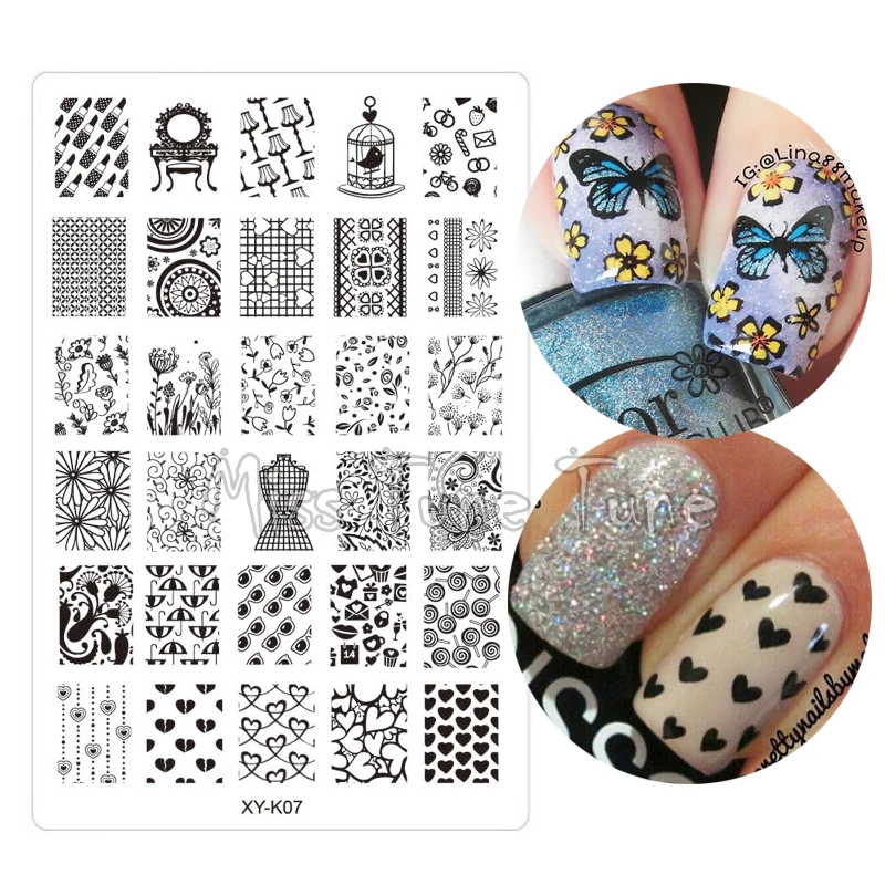 Lightweight Acrylic Nail Stamping Plates Transparent White Stamp Templates Image Polish Easy Transfer Tool XYK07 Lady Heart
Lightweight Acrylic Nail Stamping Plates Transparent White Stamp Templates Image Polish Easy Transfer Tool XYK07 Lady Heart