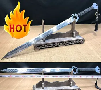 Handmade Strong High Manganese Steel Double Edge Sharp Self-defense Camping Knife Shord Sword KungFu Han Jian
Handmade Strong High Manganese Steel Double Edge Sharp Self-defense Camping Knife Shord Sword KungFu Han Jian