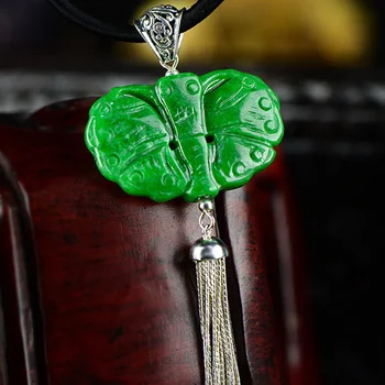 Genuine Silver 925 Jewelry Jade Moth Pendant For Women With Long Tassels Vintage Lucky Pendant Pingente
Genuine Silver 925 Jewelry Jade Moth Pendant For Women With Long Tassels Vintage Lucky Pendant Pingente