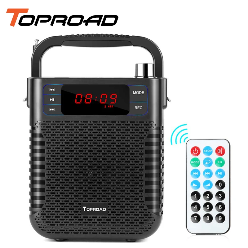 TOPROAD Wireless Stereo Heavy Bass Loudspeaker Portable Bluetooth Speaker Support Remote Control FM Radio TF USB Microphone
TOPROAD Wireless Stereo Heavy Bass Loudspeaker Portable Bluetooth Speaker Support Remote Control FM Radio TF USB Microphone