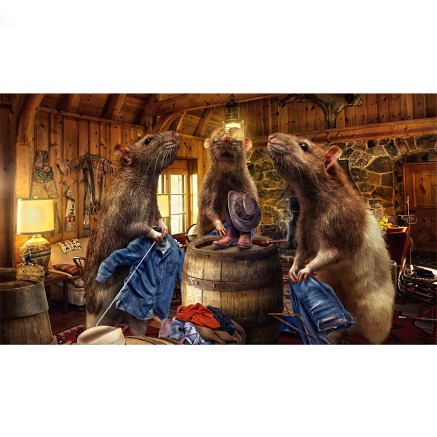 Full Square Drill 5D DIY Creative pictures rats jeans room diamond painting Cross Stitch mouse family Embroidery Kits home decor
Full Square Drill 5D DIY Creative pictures rats jeans room diamond painting Cross Stitch mouse family Embroidery Kits home decor