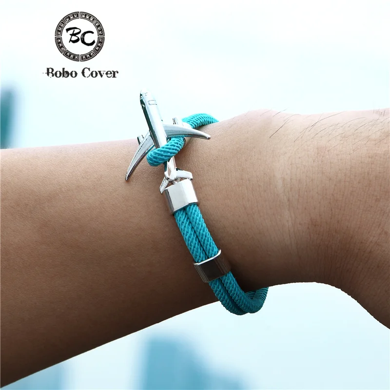 Navy Style Airplane Anchor Bracelet Men Women Handmade Colorful Milan Rope Couple Bracelets Male friendship Gifts Dropshipping
Navy Style Airplane Anchor Bracelet Men Women Handmade Colorful Milan Rope Couple Bracelets Male friendship Gifts Dropshipping