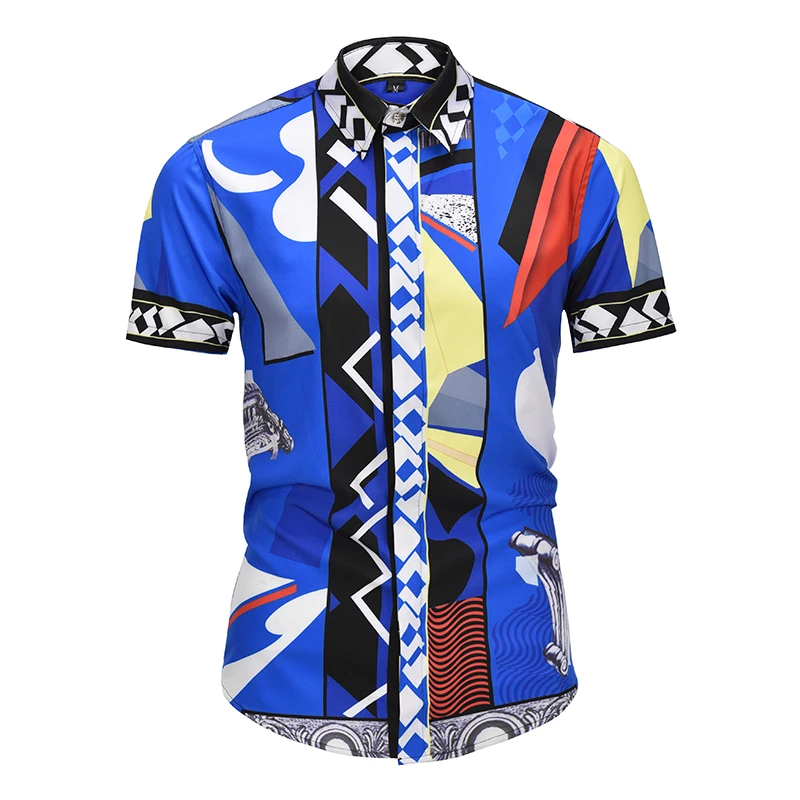 Brand New Luxury palace Men Shirt Men's Fashion Dress Shirts slim fit Casual Short sleeve Cotton Shirts 3D printing Shirt D6059
Brand New Luxury palace Men Shirt Men's Fashion Dress Shirts slim fit Casual Short sleeve Cotton Shirts 3D printing Shirt D6059
