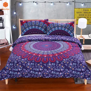 3Pcs Bedding Set Purple Mandala Flower Duvet Cover With pillowcases Printed Bedclothes Queen Duvet Cover Sets Bedspread SJ144
3Pcs Bedding Set Purple Mandala Flower Duvet Cover With pillowcases Printed Bedclothes Queen Duvet Cover Sets Bedspread SJ144