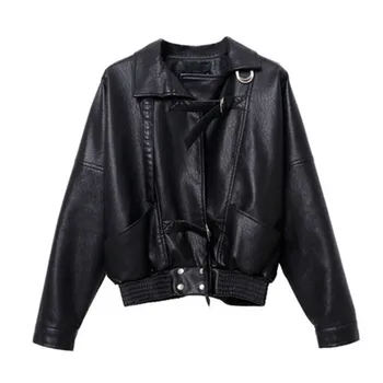 Fashion PU Leather Women Short section 2020 Spring Autumn New Korean Leather Jacket Loose Coats motorcycle Female tops V481
Fashion PU Leather Women Short section 2020 Spring Autumn New Korean Leather Jacket Loose Coats motorcycle Female tops V481